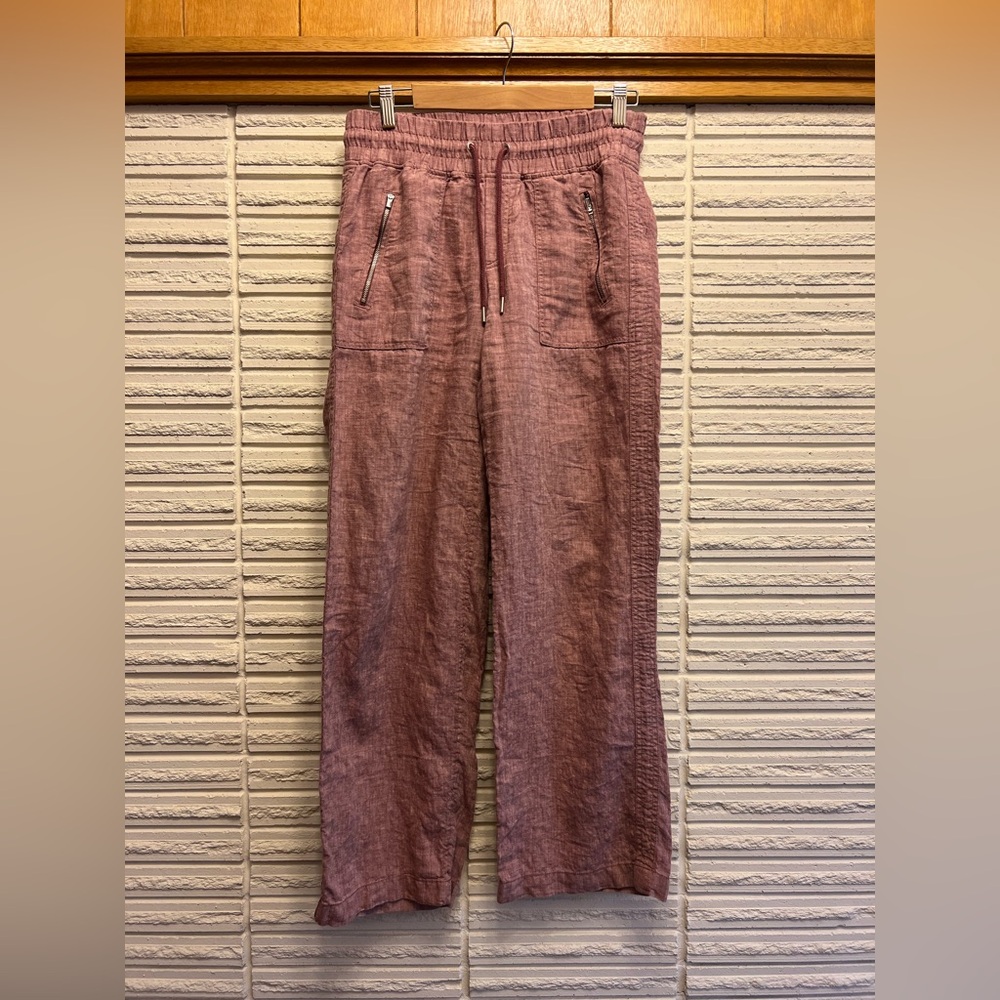 Athleta Cabo Linen Pants 8